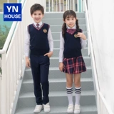 Осенний детский костюм для детского сада, комплект, форма для школьников, 3 предмета, в британском стиле