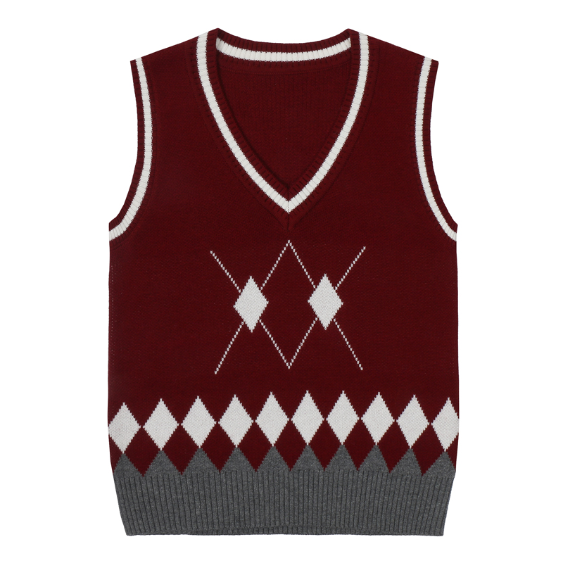 JK uniforms male and female children sweater campers 2022 new Korean version of autumn clothing big children children waistcoat vest autumn children clothing stitchings