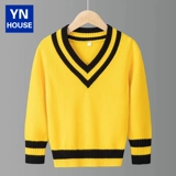 Хлопковый весенний кардиган для мальчиков, осенний детский трикотажный свитер, увеличенная толщина, подходит для подростков