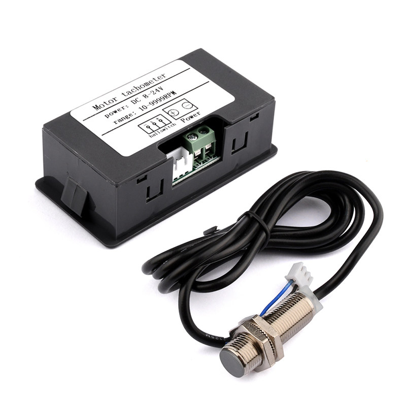 0.56inch High Precision Digital Tube Speed Meter Tachometer Dc8-24V Dc Tachometer with Hall Sensor