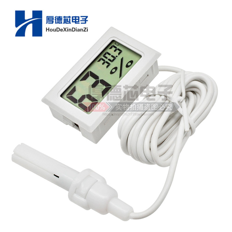 Mini-embedded temperature and humidity meter Electronic number of humidity meter Humidity Meter with monitor with line 1 5 m