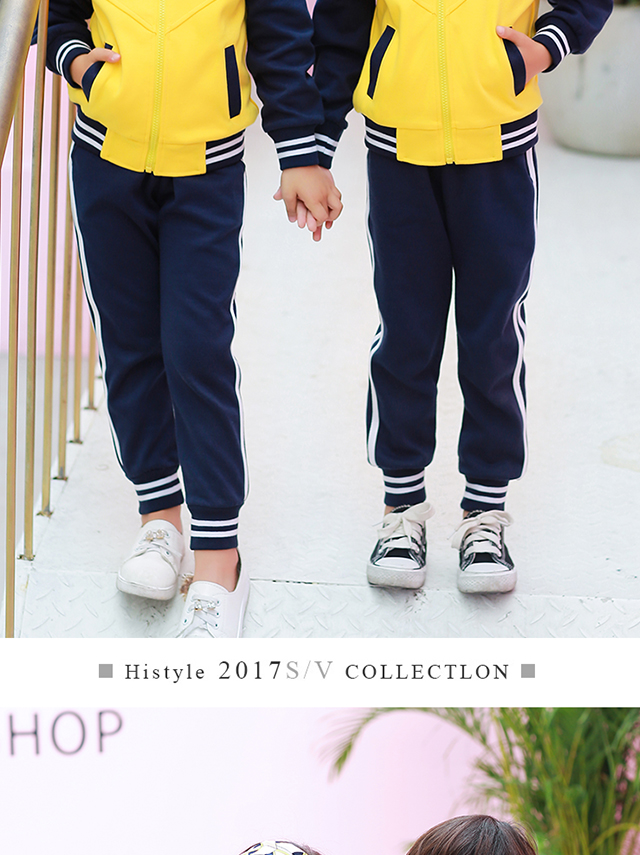 Quần áo mẫu giáo mới mùa xuân và mùa thu cotton đồng phục trường tiểu học thiết lập dịch vụ giáo viên lớp trẻ em tùy chỉnh đồ bộ bé trai
