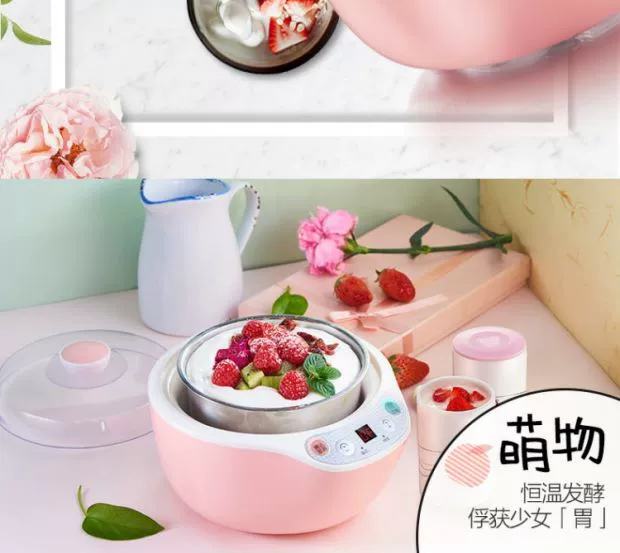 Máy làm sữa chua không cắm trong nhà để gửi máy làm phô mai mini handmade cho trẻ em tách tự động Hàn Quốc - Sản xuất sữa chua máy làm sữa chua severin jg 3525