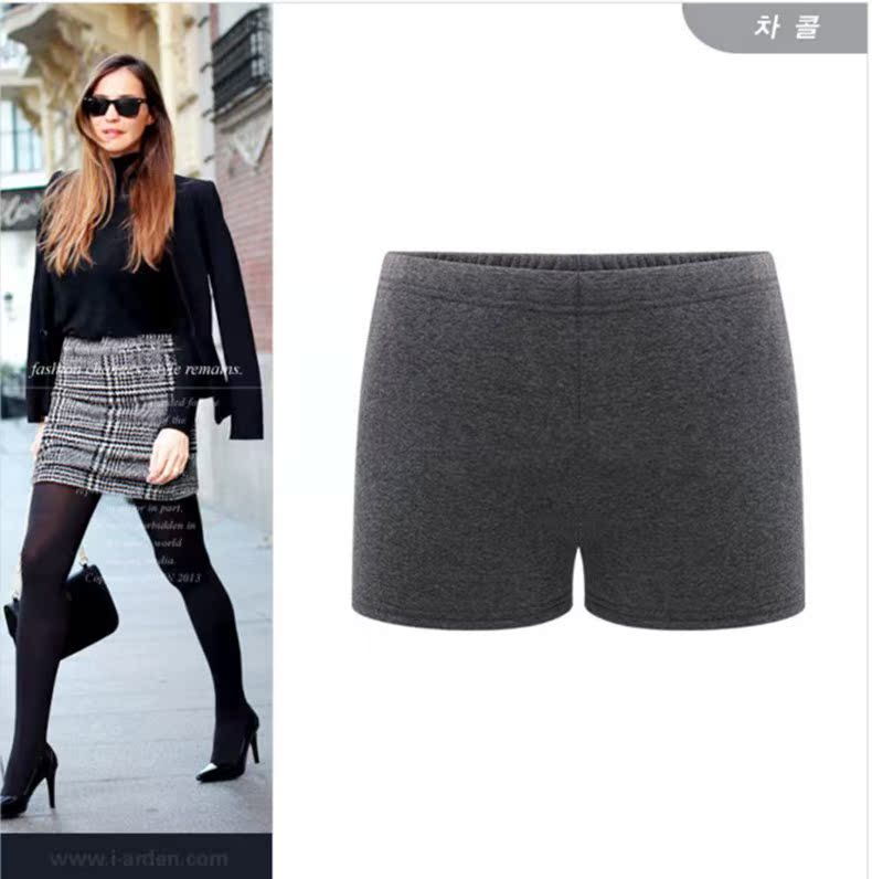 Mùa đông ấm và nhung dày quần an toàn Quần legging chống sáng để tăng quần short cơ sở bảo hiểm quần short thun nữ