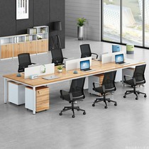 Staff Desk 4 People with simple modern staff Chairs Combined Screens 6 Desk Substations Customised Furniture