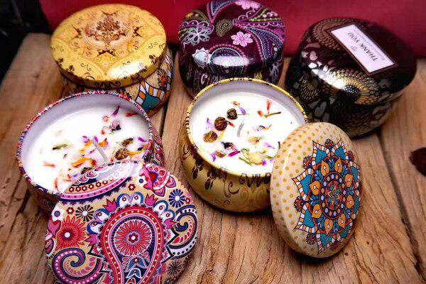 Natural amber powder handmade dry with scented scented lavender