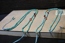 Perilla home original natural ore Green Pine chain with beeswax green gold can be equipped with various pendants