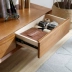 Nordic gỗ tủ TV nhỏ gọn ins sang trọng nội thất gỗ sáng hiện đại gió kiểu Nhật danh mục đầu tư tủ bàn cà phê - Buồng