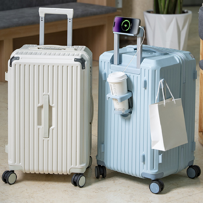 Extra-Large Capacity Suitcase for Women, Sturdy and Durable, Thickened Three-Seven-Open Combination Lock Trolley Case for Men, Travel Suitcase for Checked Baggage