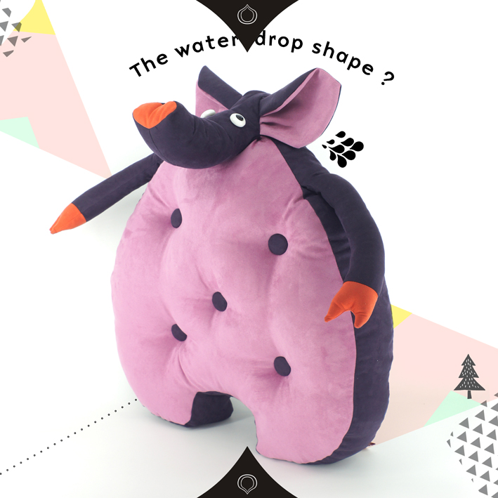 Steam Elf Creativity Gift Water Drop By the Pilgrier Pig Grey Purple