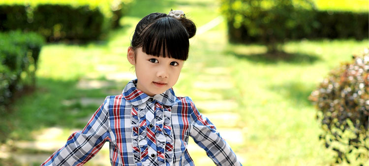 Chemise fille à manche longue en coton - Ref 2085306 Image 37