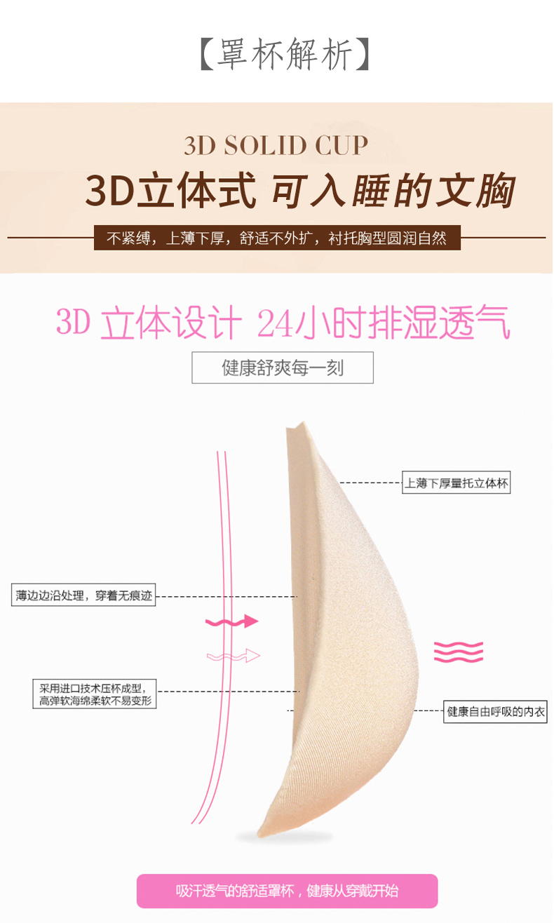 Cotton không thép vòng bra cup với ngực pad yếm nữ bình thường yoga Slim đồ lót đáy ao day dep