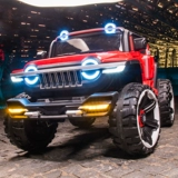 Электрический электромобиль на четырех колесах, детский транспорт, полноприводный велосипед тандем, внедорожник, радиоуправляемая машина с сидением, игрушечная машина