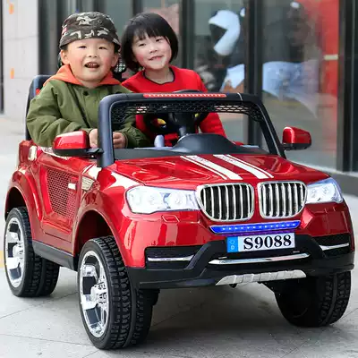 Two-seat off-road four-wheel drive children's electric car four-wheeled car Children's car can sit in adults with remote control car