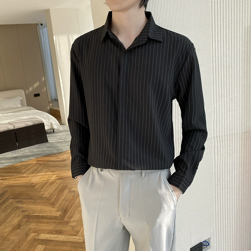 Летний пиджак классического кроя, рубашка, изысканный стиль, с рукавом, в корейском стиле