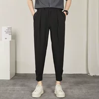 Черные укороченные брюки S4