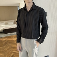 Черная длинная рубашка T38