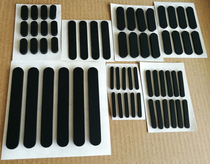 New Oval non-slip pad with 3M glue Oval silicone rubber foot pad computer cushion width 6mm