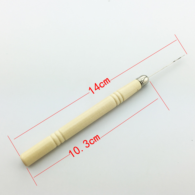 Màu móc lớn lưỡi móc chất lượng cao tay áo thương hiệu đan áo len phụ kiện công cụ duy nhất đầu hình móc bằng nhựa xử lý - Công cụ & vật liệu may DIY kim may