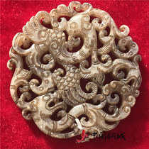 Jade pendant brand ancient jade old jade Han Dynasty jade craft ornaments antique antique retro Ming and Qing jade pendants classic