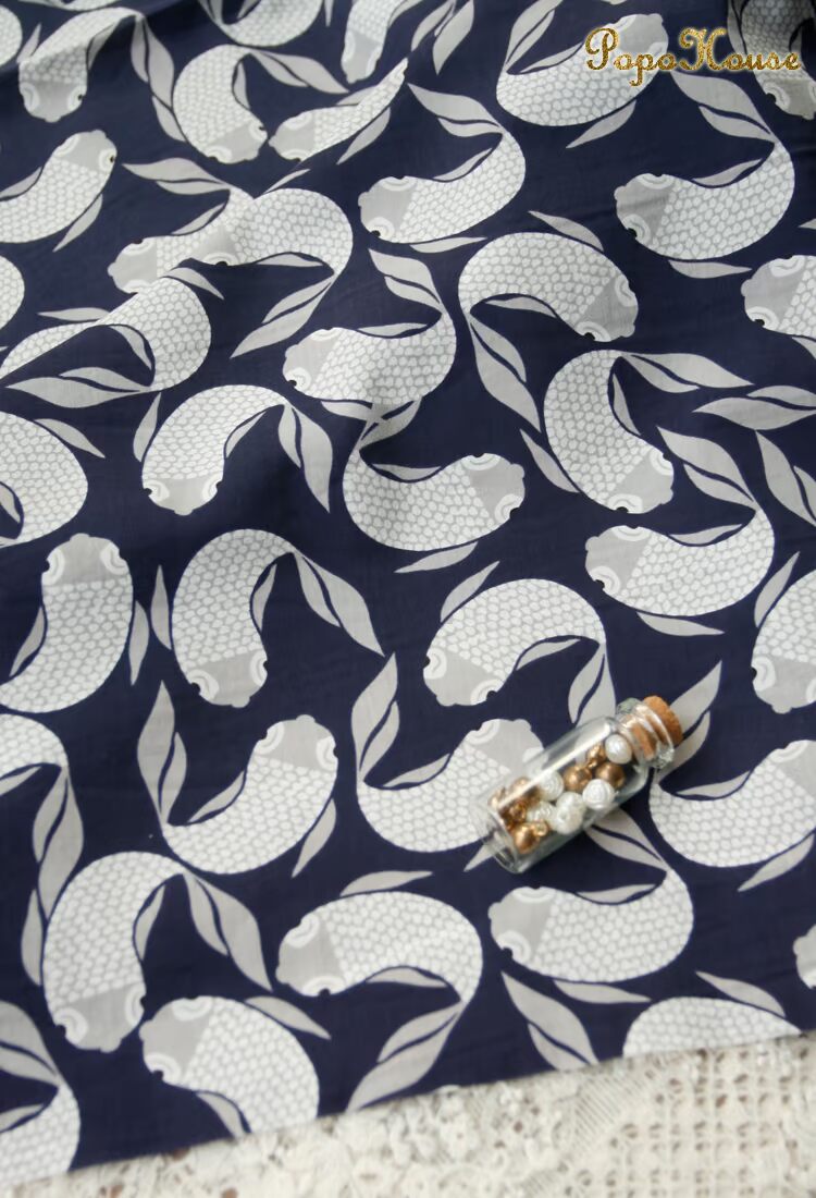 PopoHouse cổ cẩu bướm rayon vải bông đầm lụa Trung Quốc phong cách vải cao cấp - Vải vải tự làm vải cvc