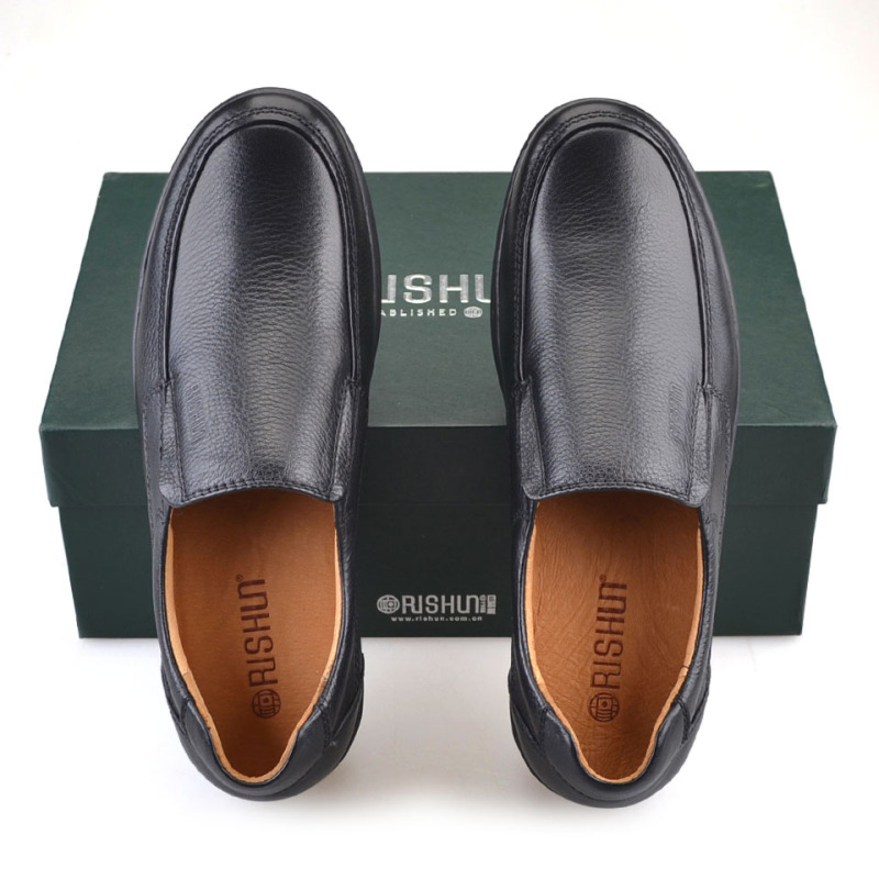 Rishun/Rishunhuang Men's Shoes New Daily Casual Leather Shoes Genuine Leather Slip-On Large Size Men's Shoes 45 46 47 Sizes Rishun/Rishunhuang Men's Shoes New Daily Casual Leather Shoes Genuine Leather Slip-On Large Size Men's Shoes 45 46 47 Sizes