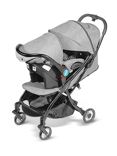 Детская складная прогулочная коляска с сидением, корзина с зонтиком, кресло, можно сидеть и лежать, амортизация, «три в одном»