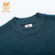 Deer King Cashmere Sweater ຜູ້ຊາຍ Round Neck ແຂນຍາວ Pure Cashmere ວ່າງລະດູຫນາວທີ່ອົບອຸ່ນ Casual Thick Pullover ເສື້ອກັນຫນາວອະເນກປະສົງ