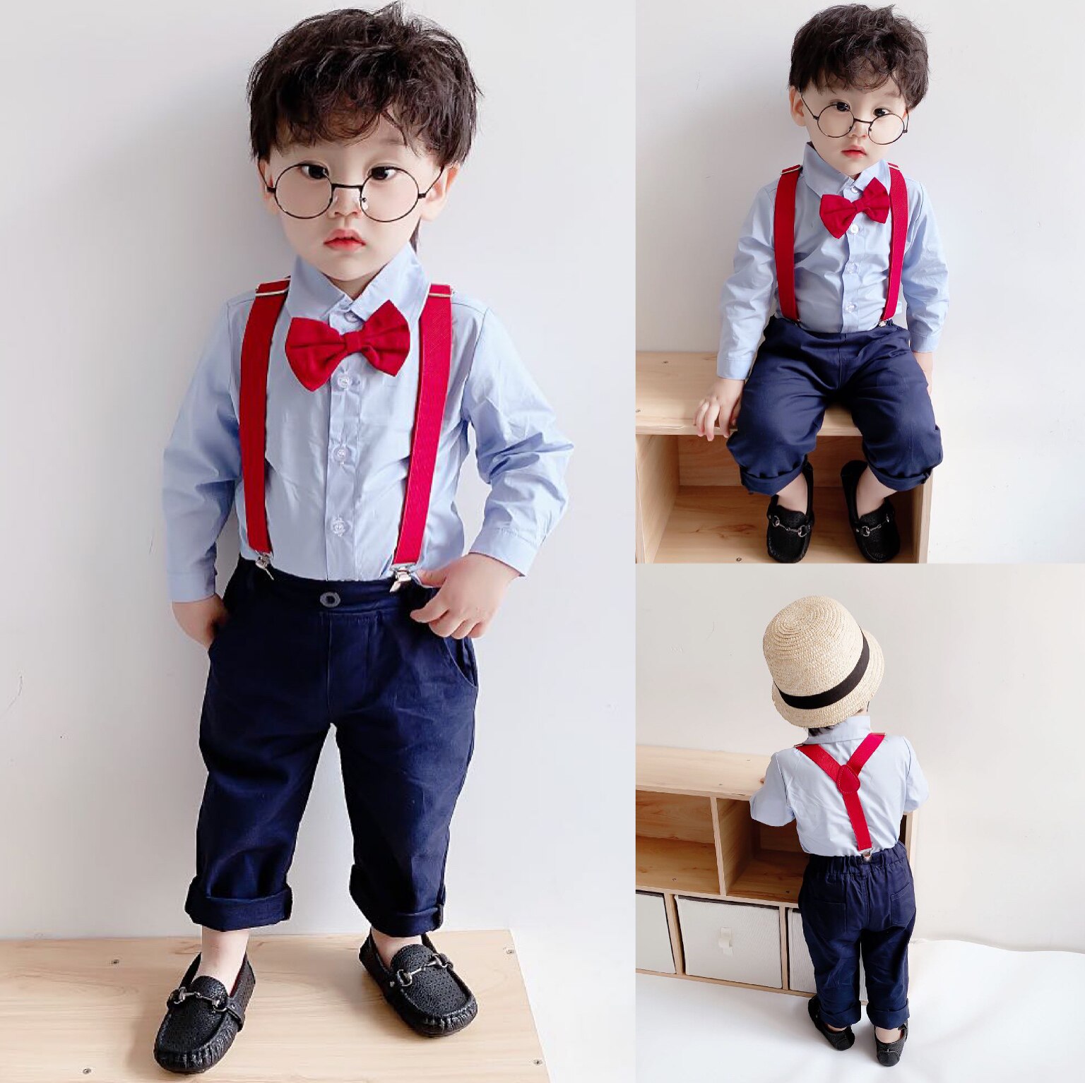 Boy Suits Suit New Baby Autumn Clothes Kid Clothes Spring Autumn Year Old Suit Kids Flower Boy Dress Handsome