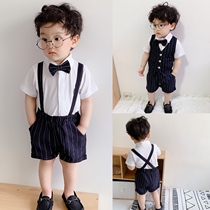 One year old baby clothes boy summer dress handsome baby birthday arrest week boy gentleman suit summer suit man