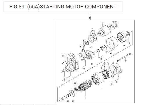 Boat accessories Yangma YANMAR 3JH25A 3JH30A Start motor 129608-77010 replacement-Taobao