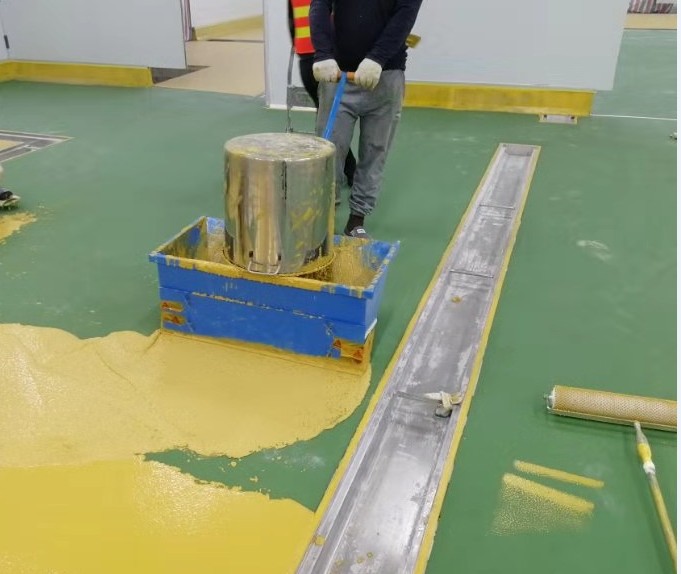 Polyurethane epoxy color sand pressure sand floor distribution Mortar paver