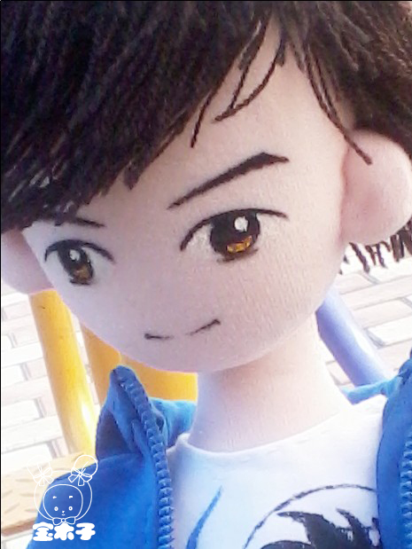 Treasure wood hand - made doll personality exclusive live cartoon Q - doll photo custom display sport