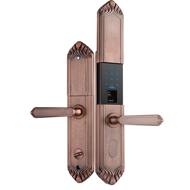 YGS Yangge lock YGS8859 European sliding cover fingerprint lock password lock home anti-theft electronic lock smart lock