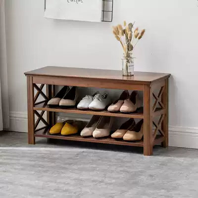 Dashan love bamboo door change shoes stool foyer hall wear shoes stool home long bench stool change shoes home door can sit storage stool