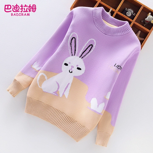 Утепленный демисезонный хлопковый детский трикотажный свитер, подходит для подростков