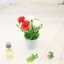 Home accessories Mini small iron bucket simulation flower living room bedroom TV cabinet desktop furnishings new fake flowers