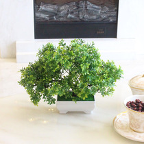Simulation of welcome pine plants potted indoor green plants small bonsai desktop fake flower furnishings home decorations ornaments