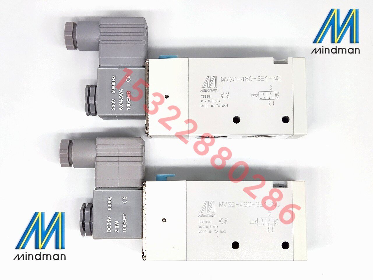 电磁阀MVSC-460-3E1-NC-DC24V台湾金器Mindman全新原装现货供应