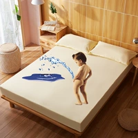 Хлопковая водонепроницаемая кровать, желтая простыня