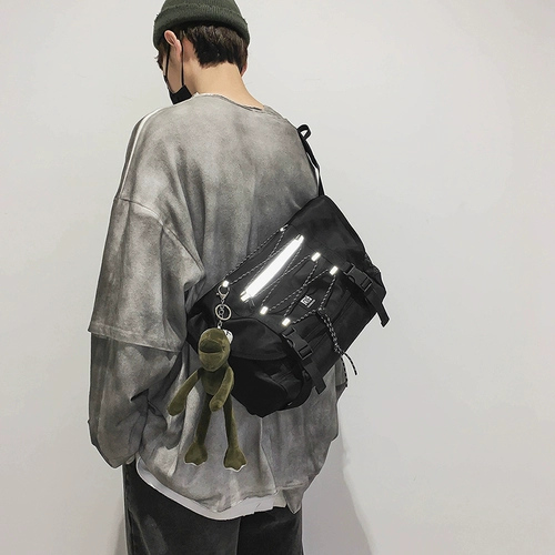 Трендовая брендовая сумка через плечо, вместительная и большая японская школьная юбка для школьников, универсальная сумка на одно плечо