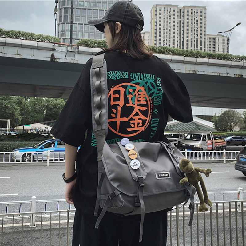 Large capacity men's crossbody bag men's shoulder bag men's shoulder bag men's shoulder bag canvas crossbody bag trendy men's computer bag