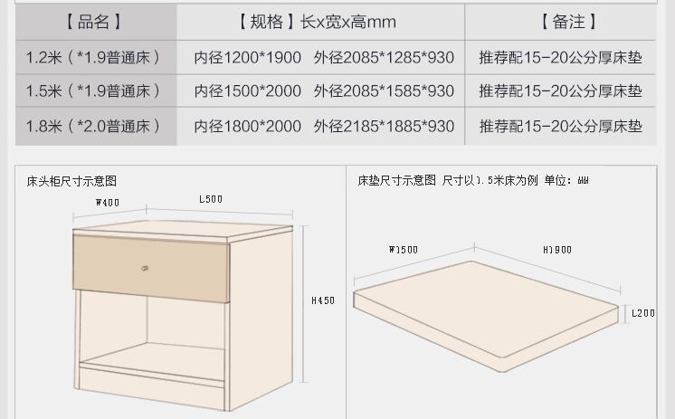 Bảng điều chỉnh đồ nội thất 1.5 giường đôi tủ quần áo bàn trang điểm bộ 1.8 m nội thất phòng ngủ kết hợp