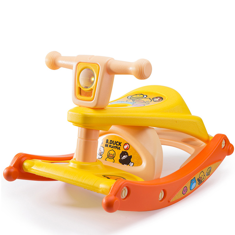 Shaky Yellow Kids Shake Male Kids Shake Baby Rocking Chair with Music Little Yellow