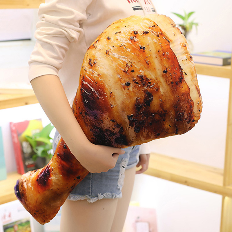 Ding Zhen with the same Shilixiang pillow simulation food net red with the same chicken leg and pig's trotter pillow toy spoof doll