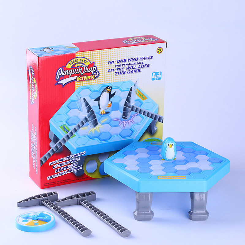 Shakong Music Hin Knock on the cute penguin ice breaker children's puzzle tabletop game block for battle