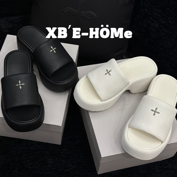 Xiaobai E's Hot Girl Cross-Strap Open-Toe Sandals for Women 2026 New Fashionable Beach Slippers