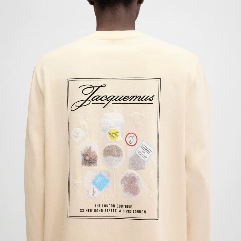 2026 European and American Trendy Brand Jacquemus Men's T-Shirt Long-Sleeved Top Solid Color Patchwork Base Shirt 2026 European and American Trendy Brand Jacquemus Men's T-Shirt Long-Sleeved Top Solid Color Patchwork Base Shirt