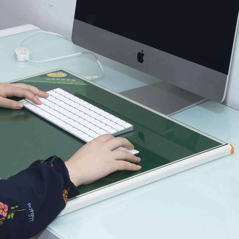 Oversized warm table pad office desktop heating pad tempered glass electric heating table board student warm hand heating writing board