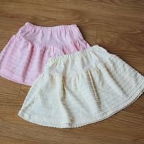 Japan foreign trade original single girl skirt Elastic waist A-line skirt Cool cabbage price student comfortable skirt